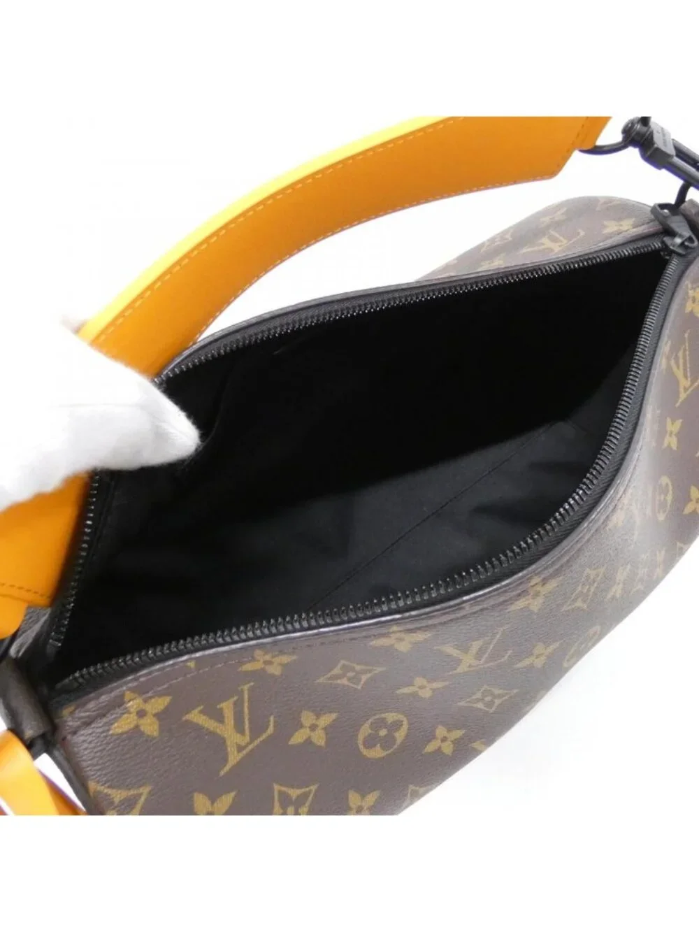 Louis Vuitton Monogram Macassar Soft Polochon Shoulder Bag